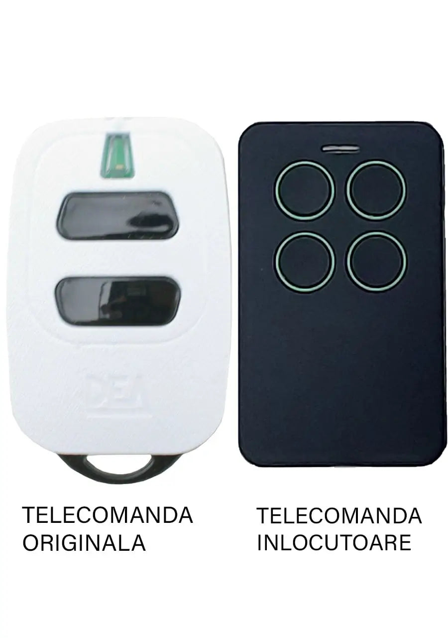 Telecomanda poarta garaj 2 butoane cod saritor frecventa 433.92MHz Dea GTi2 compatibila cu originalul (810/2)