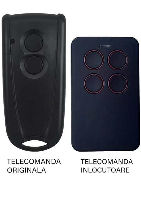 Telecomanda poarta garaj 2 butoane cod saritor frecventa 433.92MHz EcoStar Rsc2 compatibila cu originalul (812)