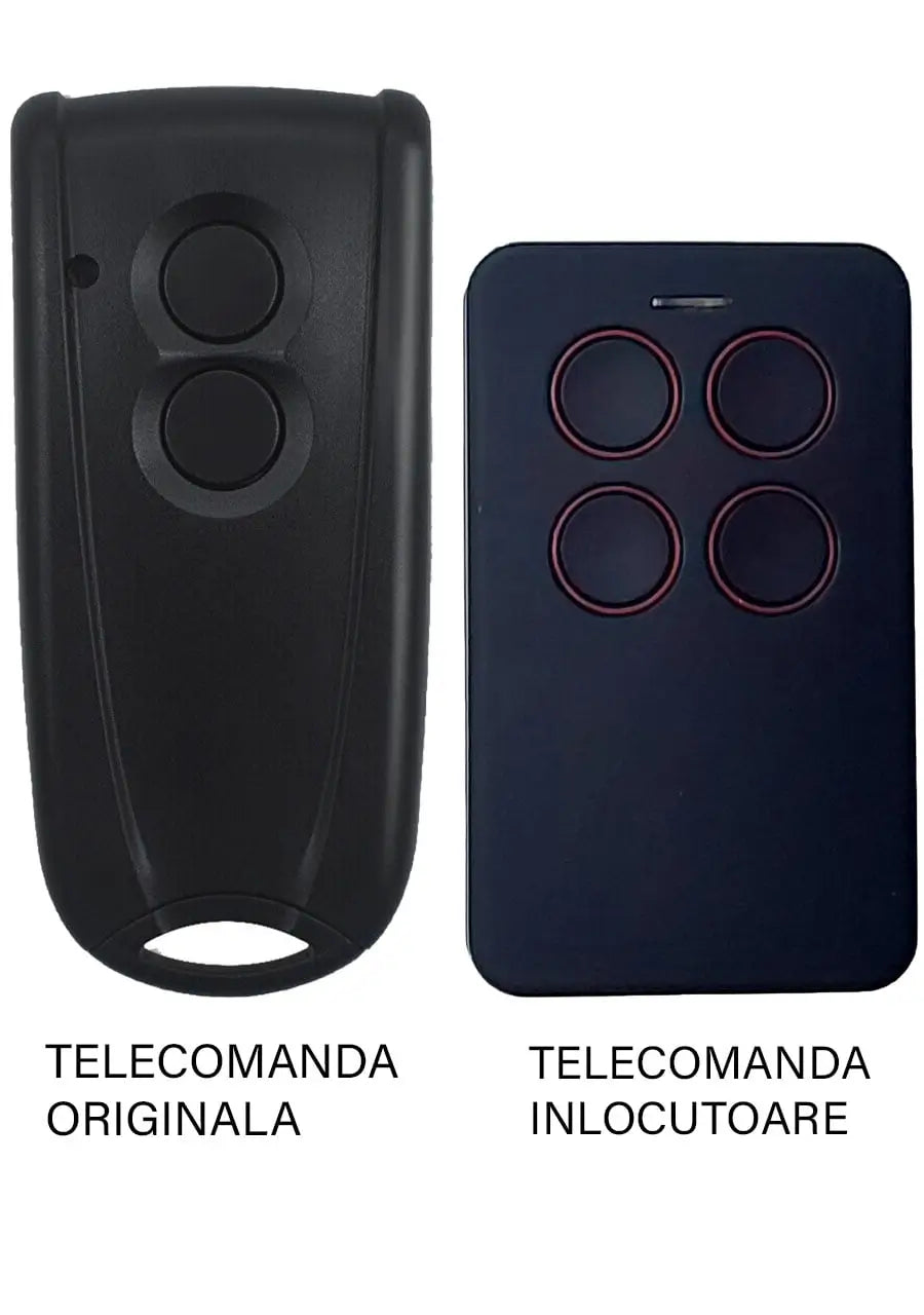 Telecomanda poarta garaj 2 butoane cod saritor frecventa 433.92MHz EcoStar Rsc2 compatibila cu originalul (812)