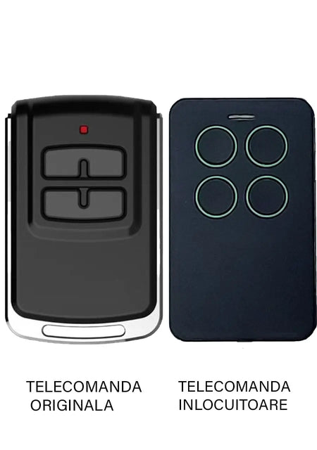Telecomanda poarta garaj 4 butoane T4301 Cod Saritor Compatibila cu automatizarile LINOMATIK si receptorul extern R5113 compatib