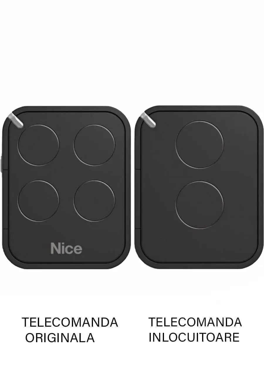 Telecomanda poarta garaj de doua canale cod saritor 433.92MHz Nice Flo 2 R-E compatibila cu originalul (466)