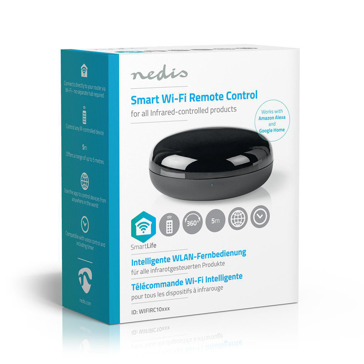 Telecomanda universala inteligenta WiFi Infrarosu Nedis WIFIRC10BK