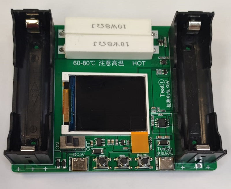 Tester 18650 cu display conector USB TYPE C