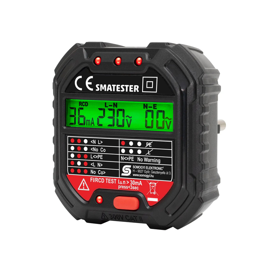 Tester conector si releu Fi cu voltmetru Home SMATESTER