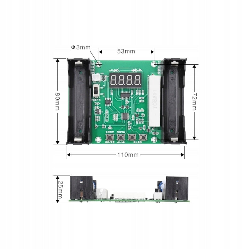 Tester Li-ion 18650 cu display TEST-010229