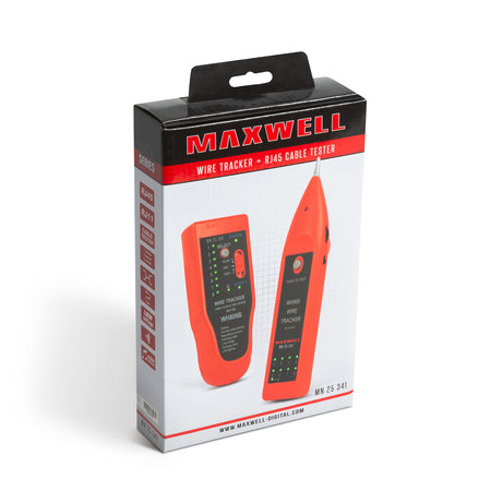 Tester pentru perechi de cabluri cu LED cu tester cablu RJ45 MAXWELL