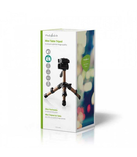 Tripod profesional extensibil aluminiu 22cm capacitate max 1kg argintiu NEDIS
