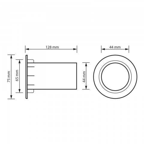 Tub bass reflex 45/75x125mm