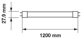 Tub LED T8 120cm 18W plastic 6400K V-Tac cu chip SAMSUNG