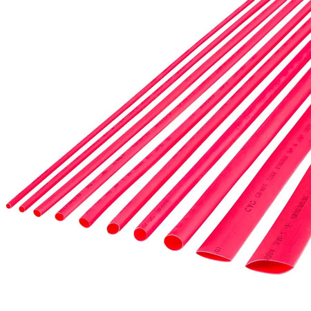 Tub termocontractabil rosu CB-HFT 4.5/2.25mm 1m flexibil fara halogeni rezistent la flacara 1 buc Rebel NAR0257.1-1