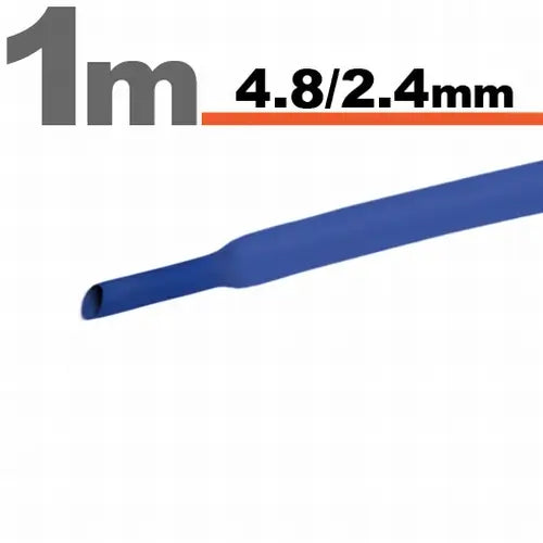 Tub termocontractant albastru 4.8 /2.4 mm 1m lungime