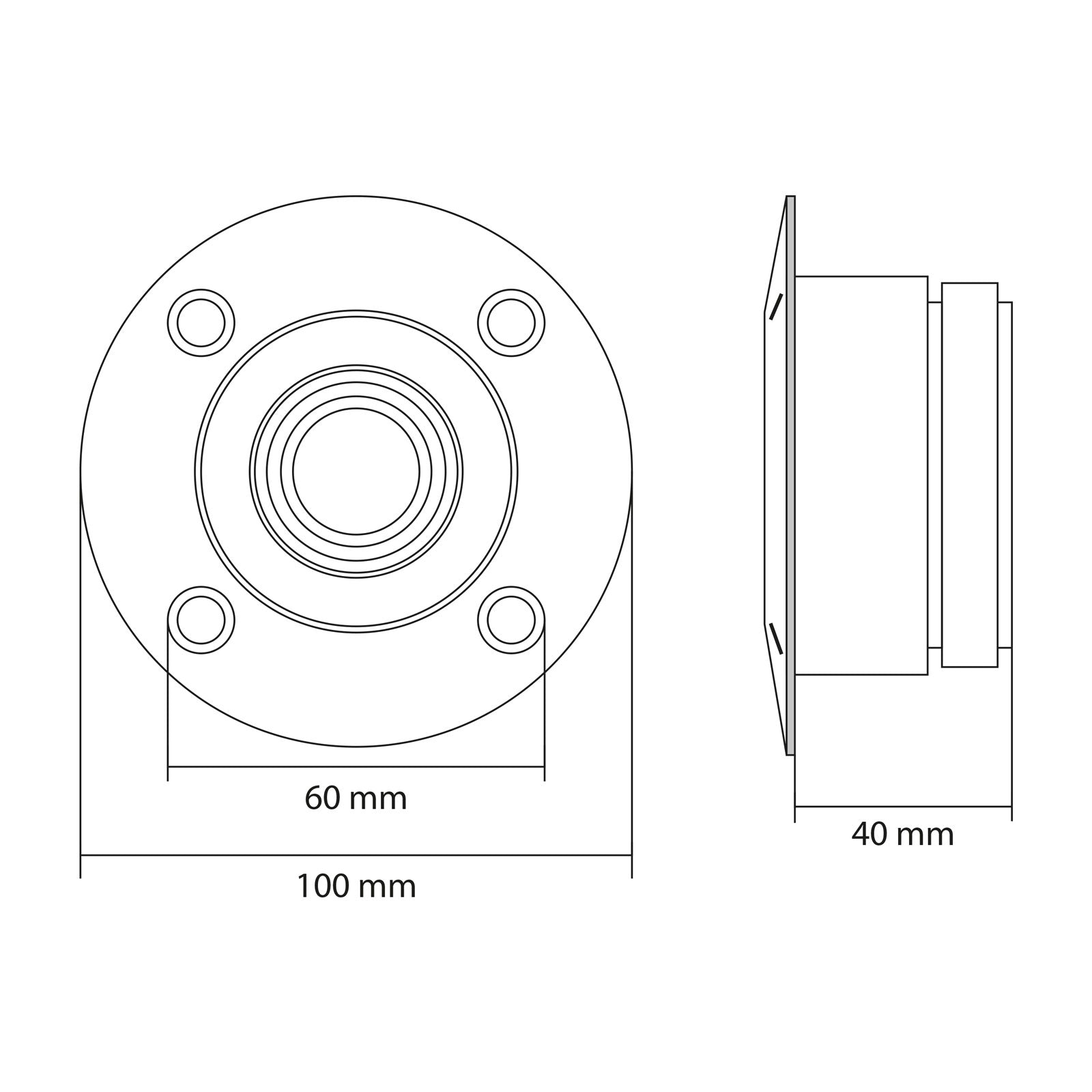 Tweeter Profesional 70W 8 Ohmi 2kHz-20kHz 100x40 mm M`N`C 33511