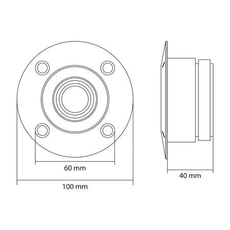 Tweeter Profesional 70W 8 Ohmi 2kHz-20kHz 100x40 mm M`N`C 33511