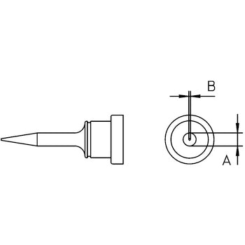 Varf pentru letcon de lipit 0.2mm Weller