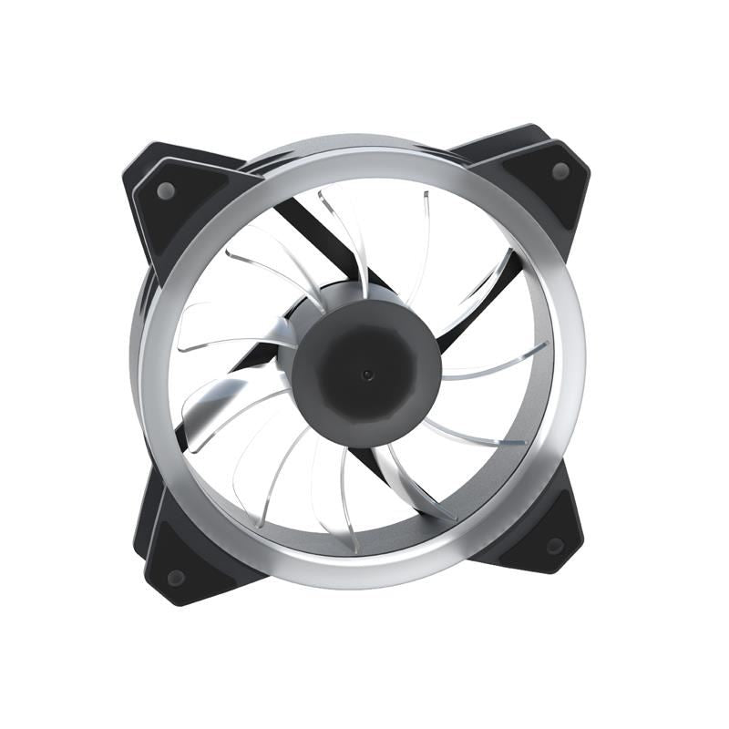 Ventilator 120x120x25mm 1200RPM iluminare RGB 3 pini + Molex Orico CSF-6LD