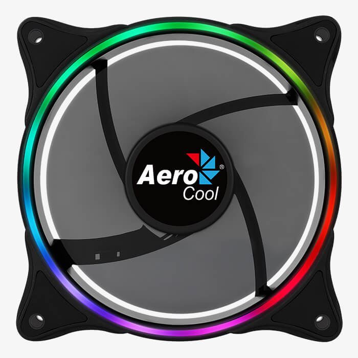 Ventilator Aerocool Eclipse 120x120x25mm 12V iluminare aRGB 12LED-uri rulmenti Hydraulic Bearing sistem anti-vibratii 1200RPM E