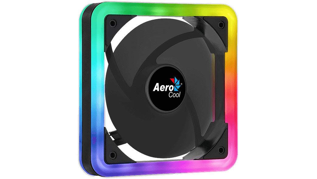 Ventilator Aerocool Edge14 120mm aRGB 12LED anti-vibratii 1200RPM