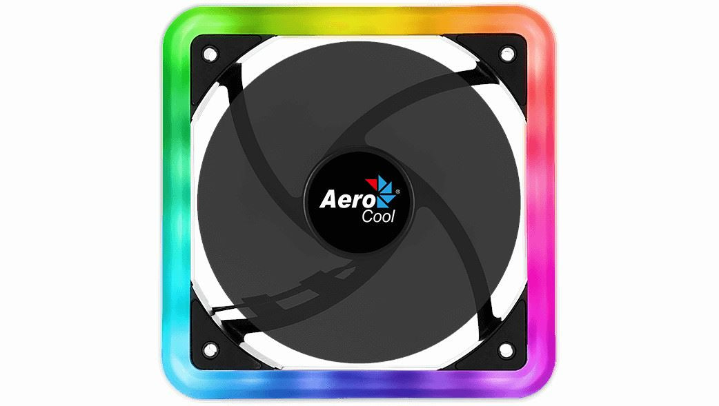 Ventilator Aerocool Edge14 120mm aRGB 12LED anti-vibratii 1200RPM