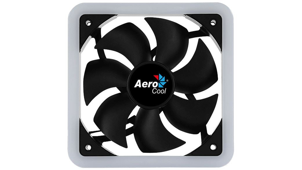 Ventilator Aerocool Edge14 120mm aRGB 12LED anti-vibratii 1200RPM