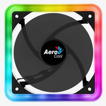 Ventilator Aerocool Edge14 120mm aRGB 12LED anti-vibratii 1200RPM