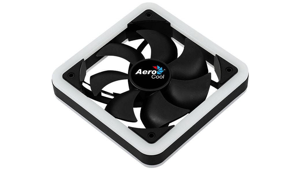 Ventilator Aerocool Edge14 120mm aRGB 12LED anti-vibratii 1200RPM