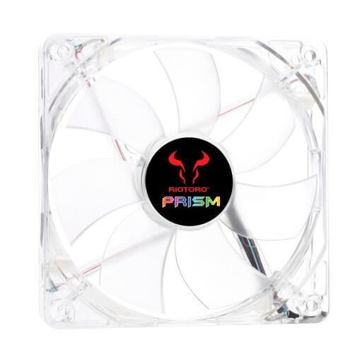 Ventilator Riotoro Cross-X Clear Classic 120mm iluminare albastra