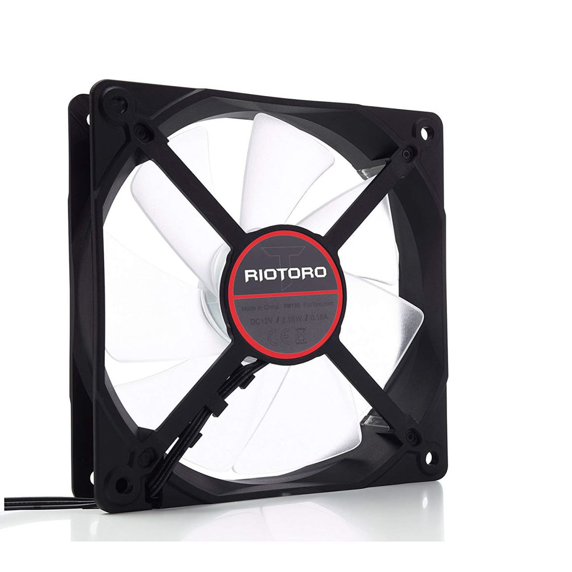 Ventilator Riotoro Performance Edition 120mm iluminare rosie