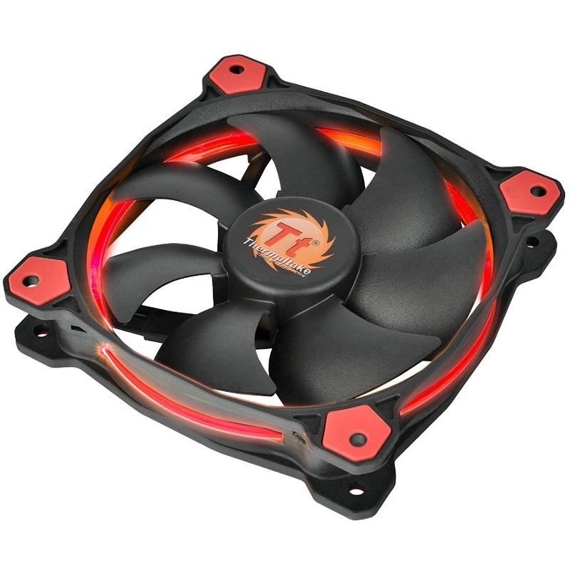 Ventilator Thermaltake Riing 12 High Static Pressure 120mm iluminare rosie