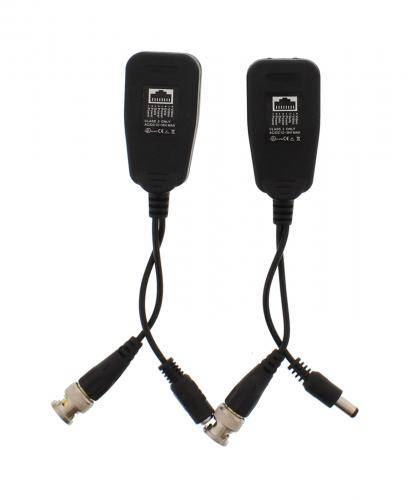 Video balun HD pasiv cu alimentare cu mufa RJ45 Well