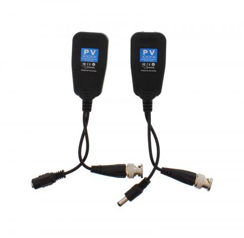 Video balun HD pasiv cu alimentare cu mufa RJ45 Well