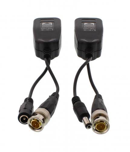 Video balun HD pasiv cu alimentare cu mufa RJ45 Well