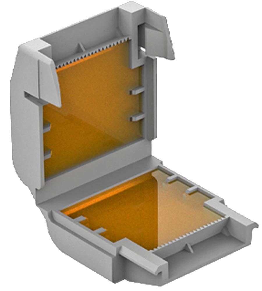 WAGO GELBOX 3 poli derivatie cabluri pentru conectori seriile 221/ 2273 max. 4mm2 IPX8 gri 207-1331