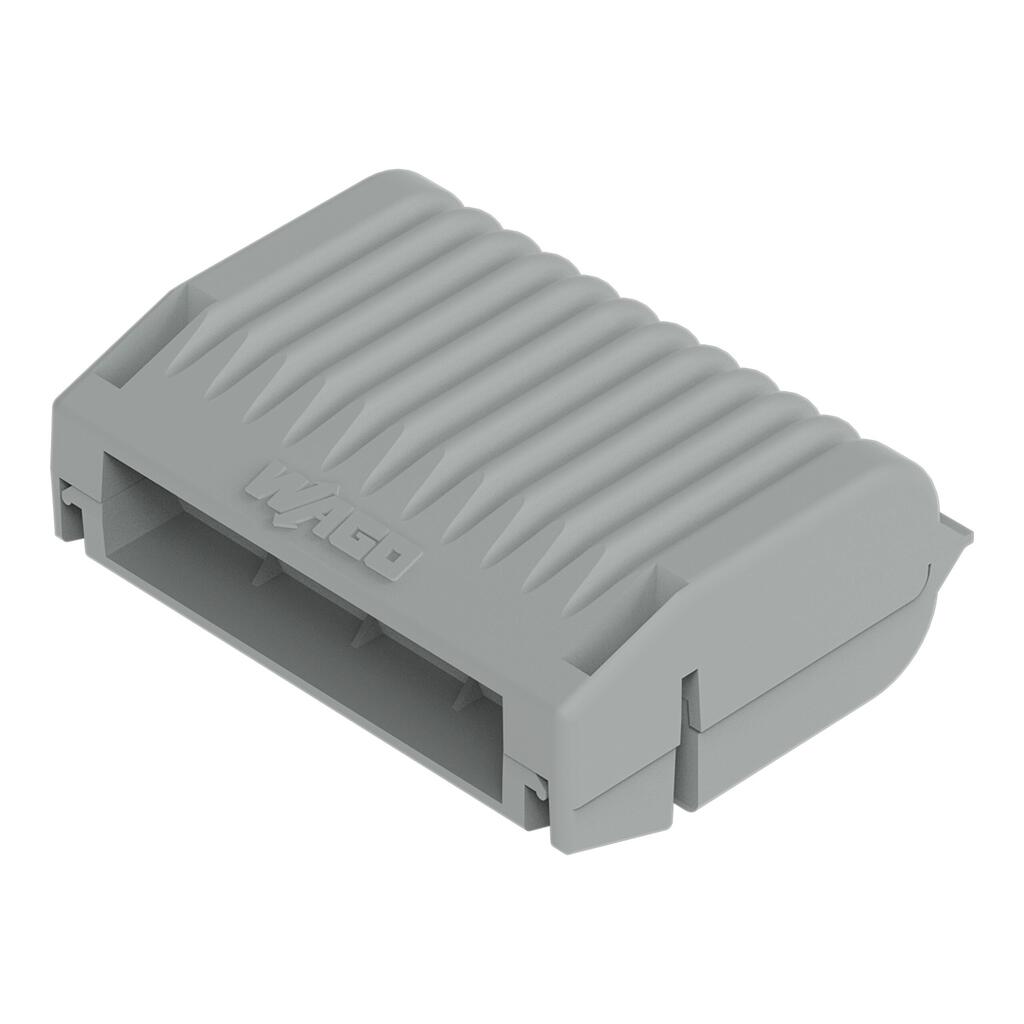 WAGO GELBOX 5 poli derivatie cabluri pentru conectori seriile 221/ 2273 max. 4mm2 IPX8 gri 207-1332