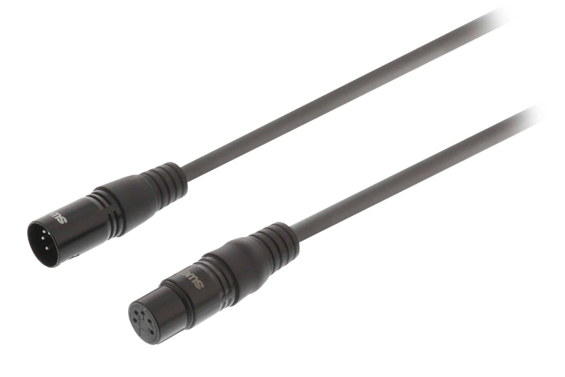 XLR Digital cable XLR 5 Pini tata - XLR 5 Pini mama 3m Gri Sweex