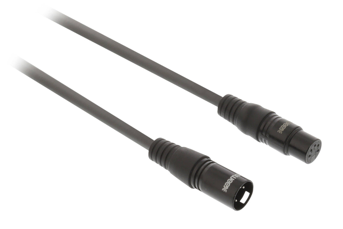 XLR Digital cable XLR 5 Pini tata - XLR 5 Pini mama 3m Gri Sweex